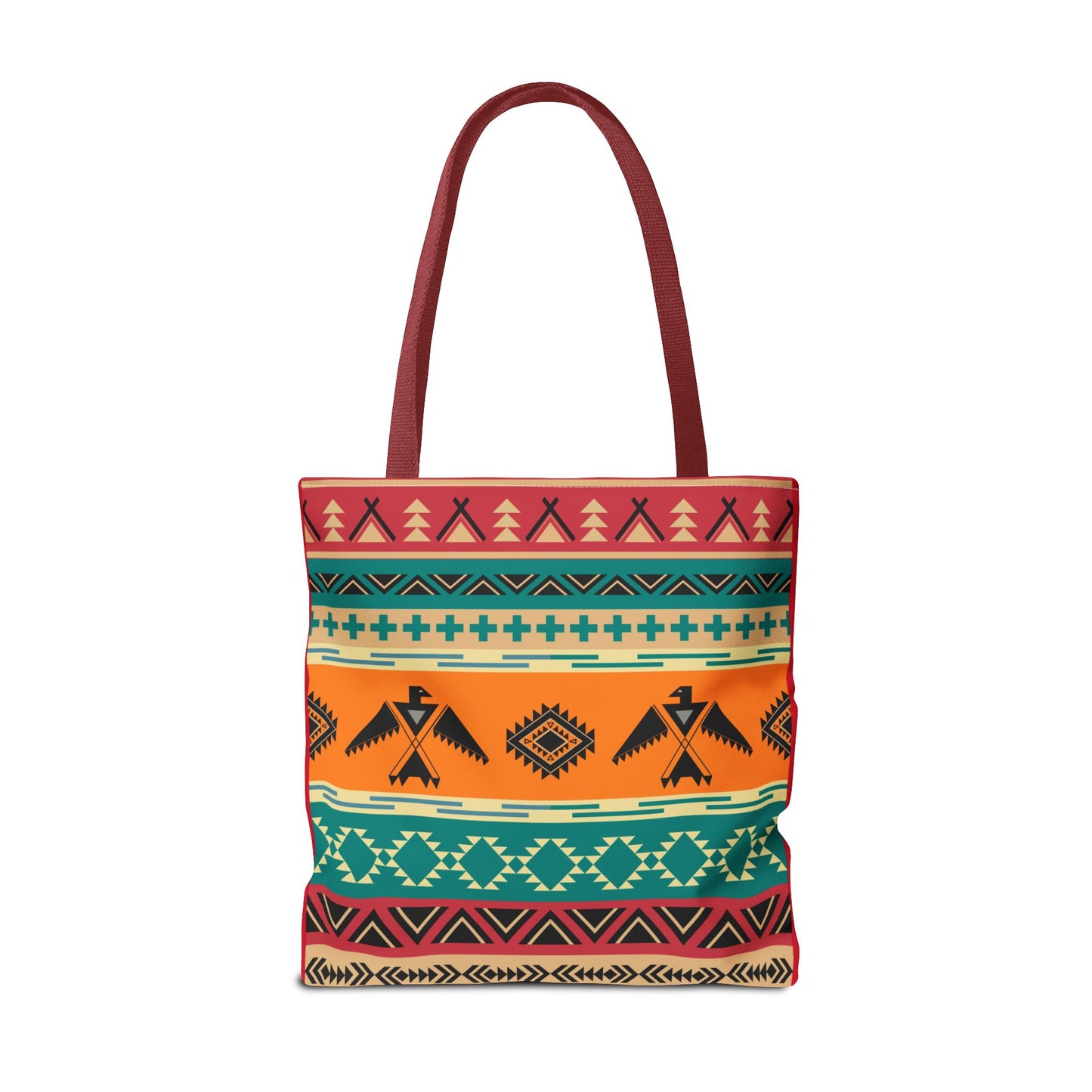 Southwestern Pattern Tote Bag - Native-Inspired Aztec Eagle Print