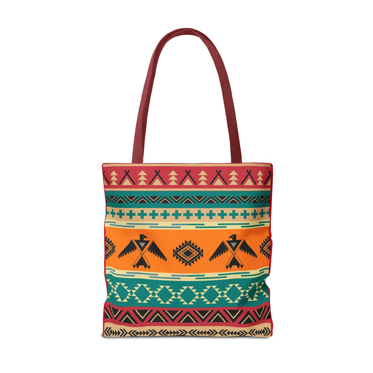 Southwestern Pattern Tote Bag - Native-Inspired Aztec Eagle Print Printify