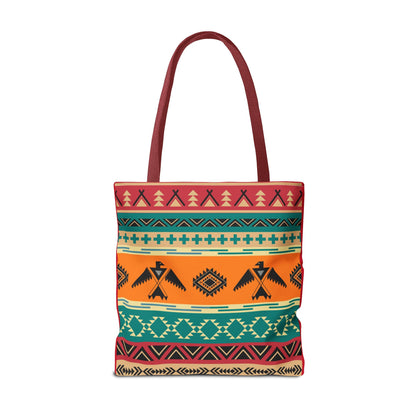 Southwestern Pattern Tote Bag - Native-Inspired Aztec Eagle Print