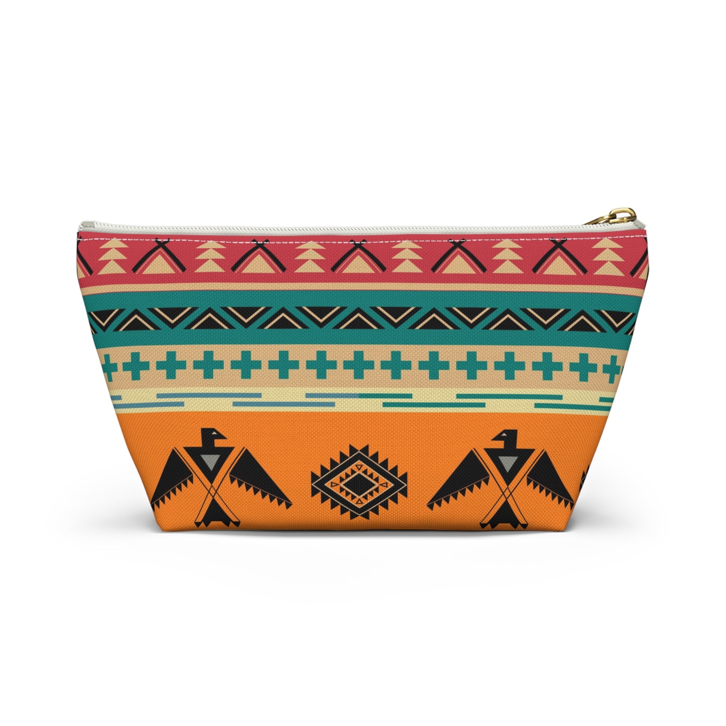 Southwestern Thunderbird Accessory Pouch — Tribal Pattern Makeup Bag