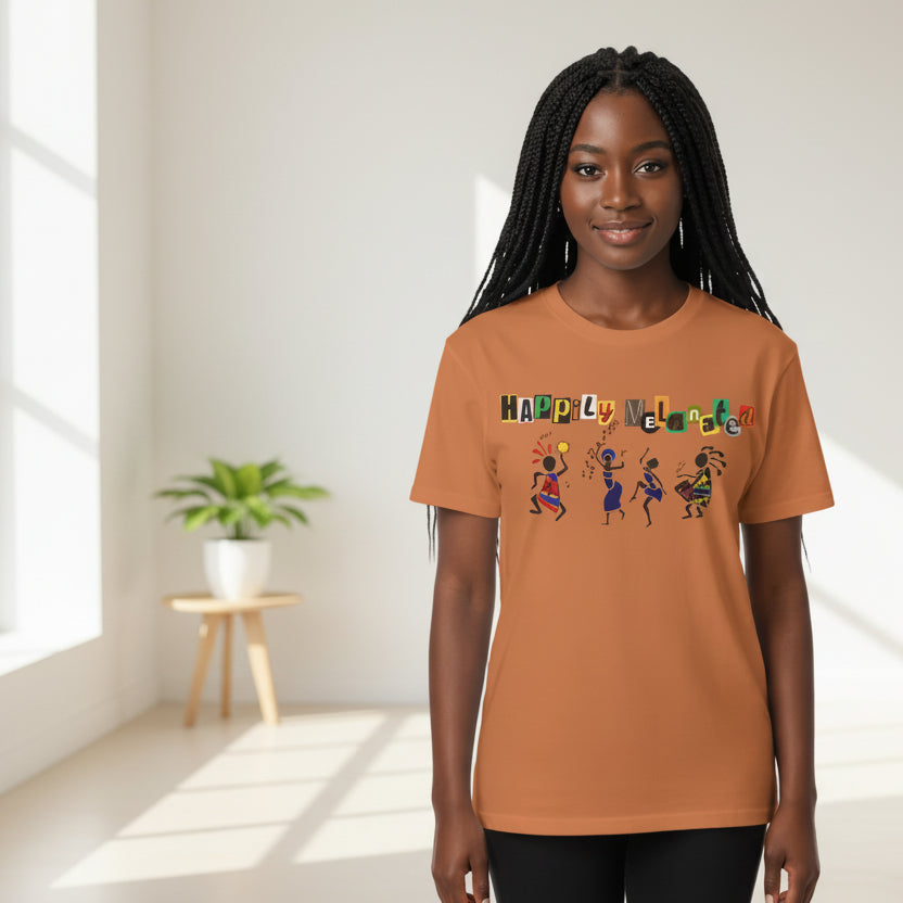 Handcrafted Afro Music Graphic Unisex T-shirt, Music Lover Tee, Ethnic Graphic Shirt