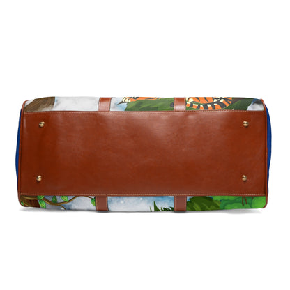 Wildlife Waterproof Travel Bag - Artistic Tiger Design for Adventurers