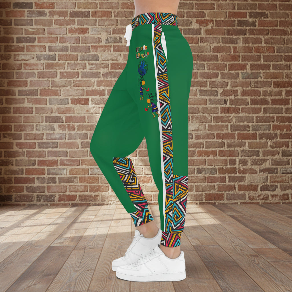 Athletic Unisex Joggers Adorned With Custom, Hand-drawn Illustrations Inspired By Afro-music Printify