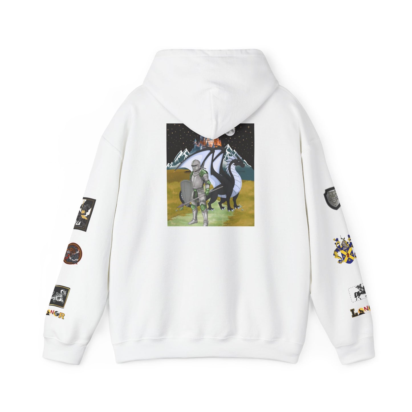 Medieval Themed Hoodie, Knights and Dragon Fans, Unisex Sweatshirt, Cosplay Costume