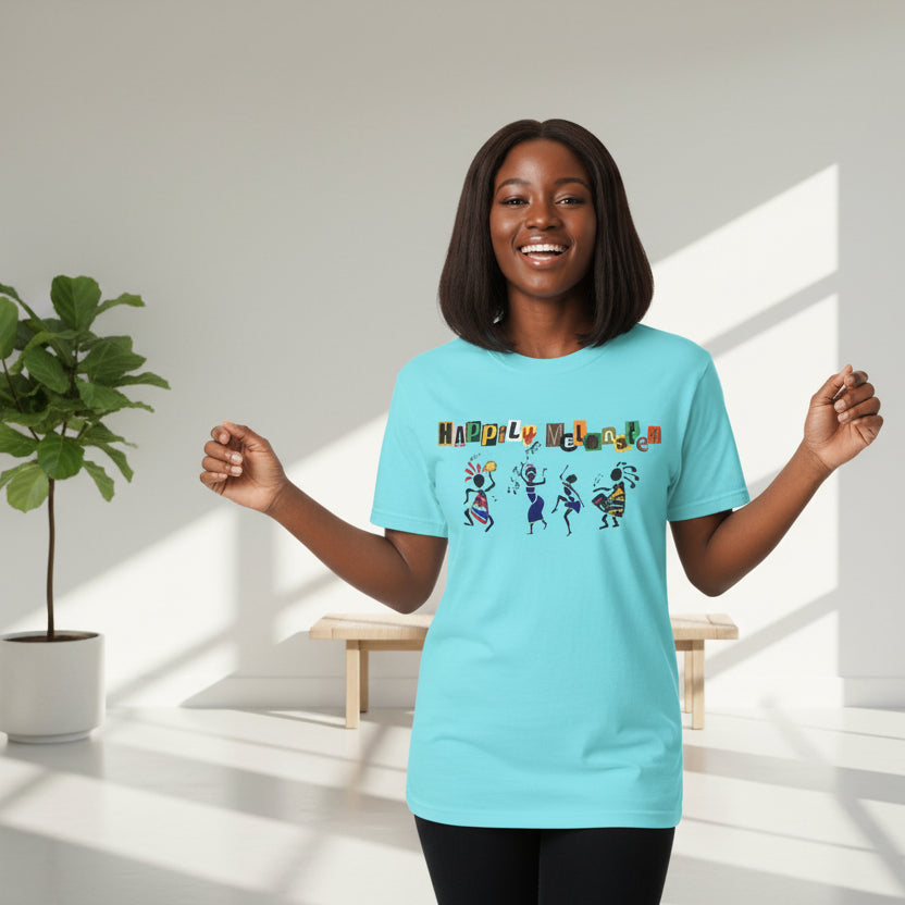 Handcrafted Afro Music Graphic Unisex T-shirt, Music Lover Tee, Ethnic Graphic Shirt
