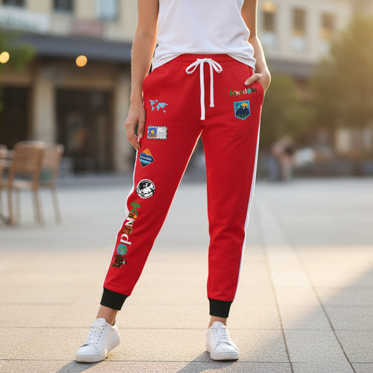 Graphic Travel-Inspired Athletic Unisex Joggers | Casual Fitness Pants