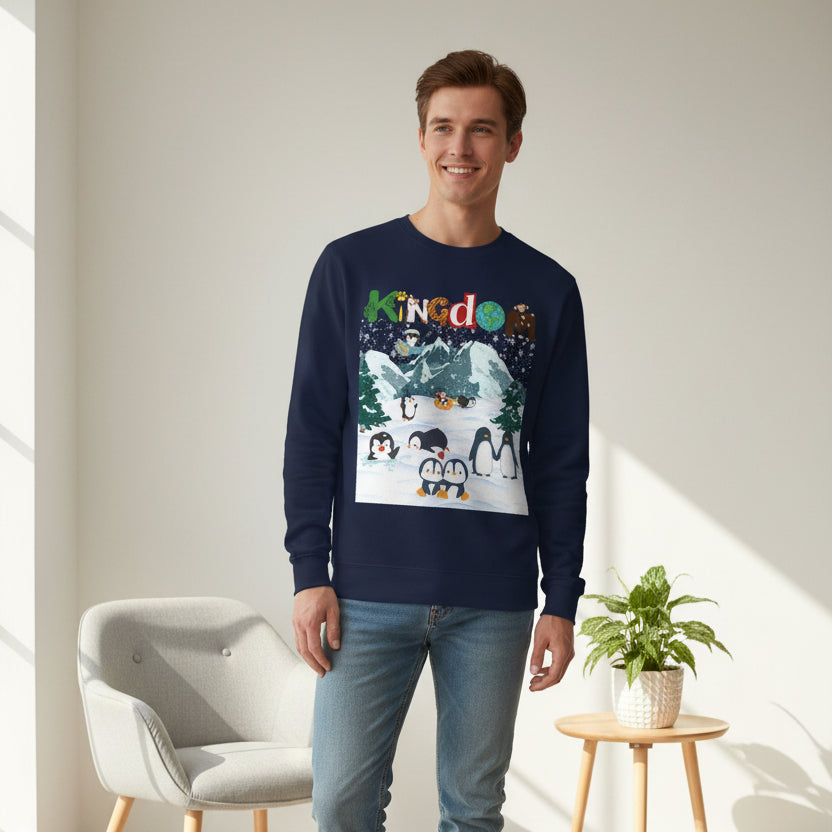 Arctic Animals, Penguins  Graphic Unisex Sweatshirt, Winter Jumper, Animal Lover Gift Printify