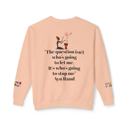 Afrocentric Graphic Sweatshirt - Black Art Unisex Lightweight Crewneck