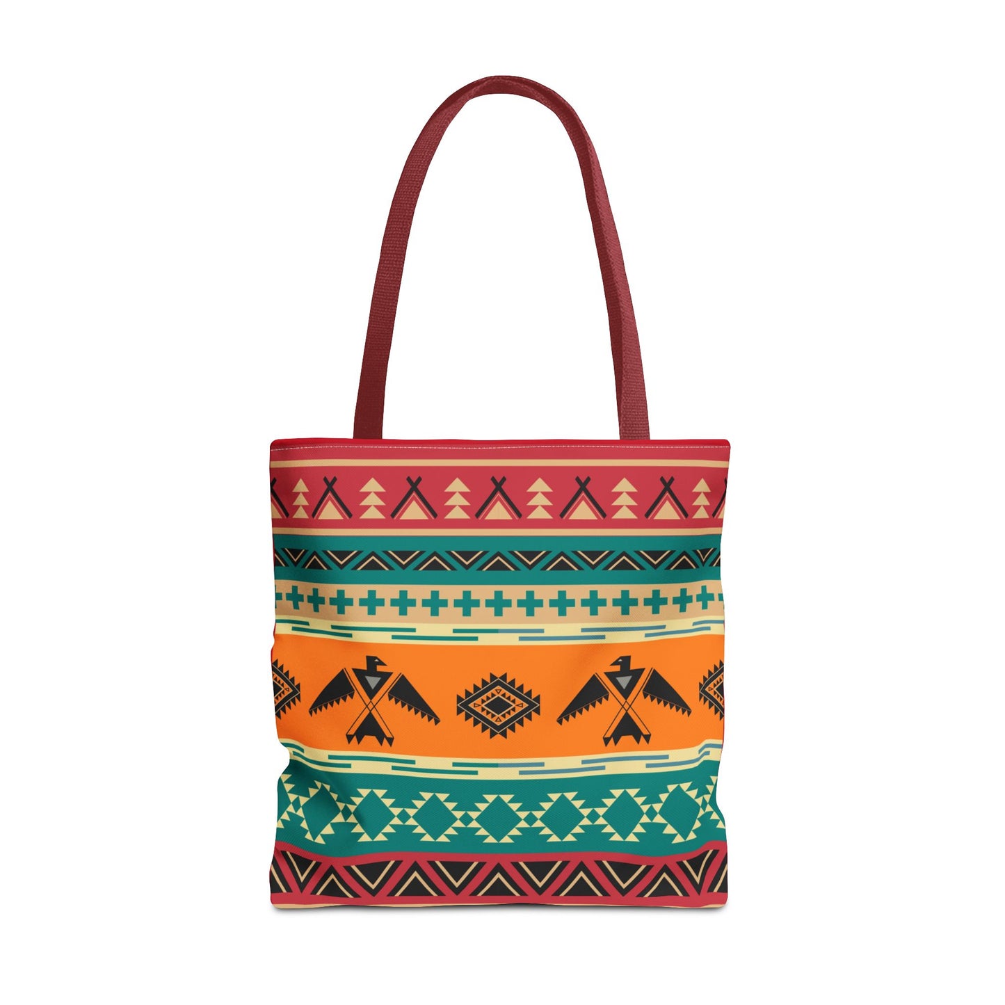 Southwestern Pattern Tote Bag - Native-Inspired Aztec Eagle Print