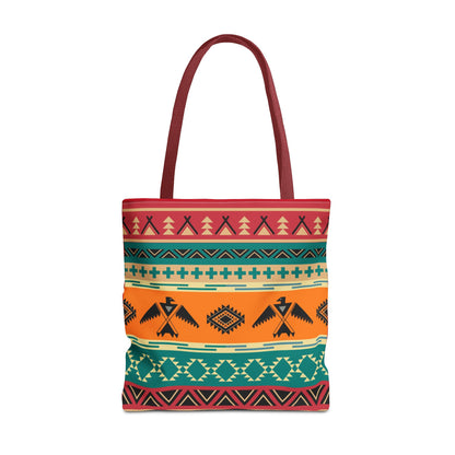 Southwestern Pattern Tote Bag - Native-Inspired Aztec Eagle Print