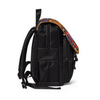 Afro Music Guitar Cartoon Backpack, Handcrafted Unisex Shoulder Bag, School Book Bag Printify
