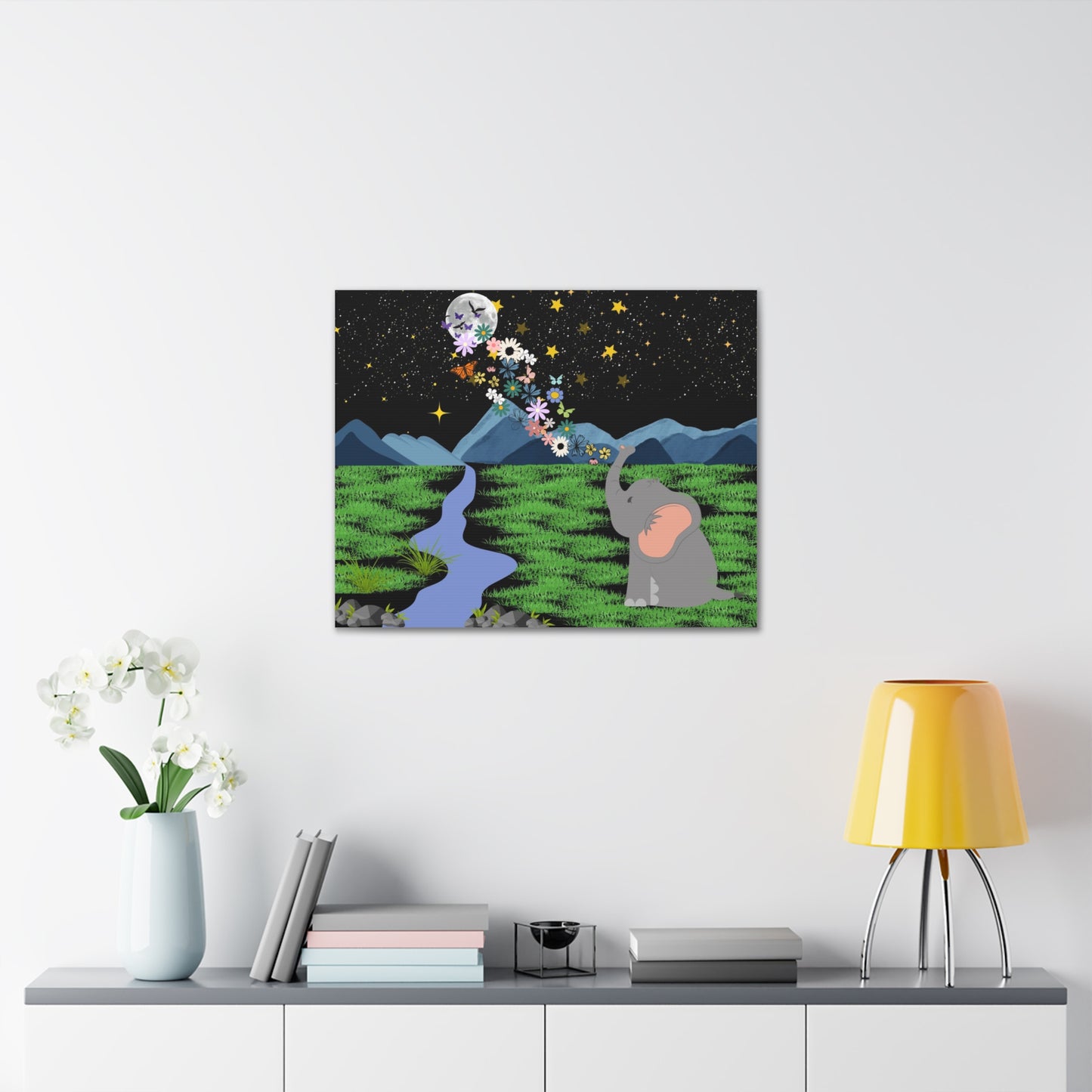 Elephant Canvas Wall Art - Canvas Gallery Wraps, Elephant Artwork, Wildlife Decor