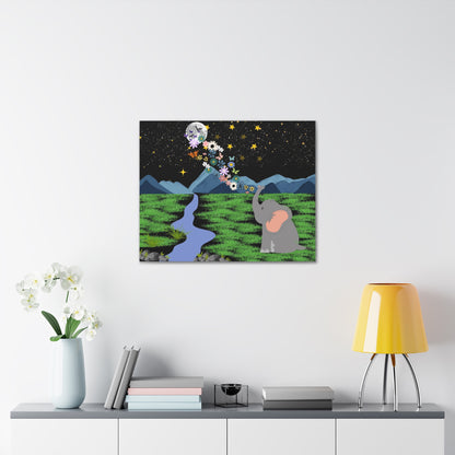 Elephant Canvas Wall Art - Canvas Gallery Wraps, Elephant Artwork, Wildlife Decor