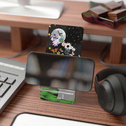 Elephant Floral Celestial Smartphone Stand - Aesthetic Mobile Display for Home or Office