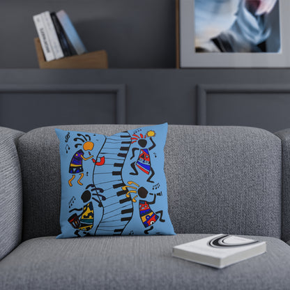 Musical Vibrations Cushion - Colorful Art for Home Decor