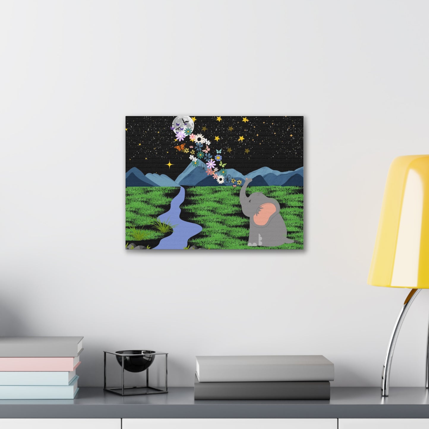 Elephant Canvas Wall Art - Canvas Gallery Wraps, Elephant Artwork, Wildlife Decor