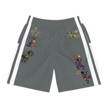 Ethnic Music Cartoon Men's Jogger Shorts - Happily Celebrating Heritage