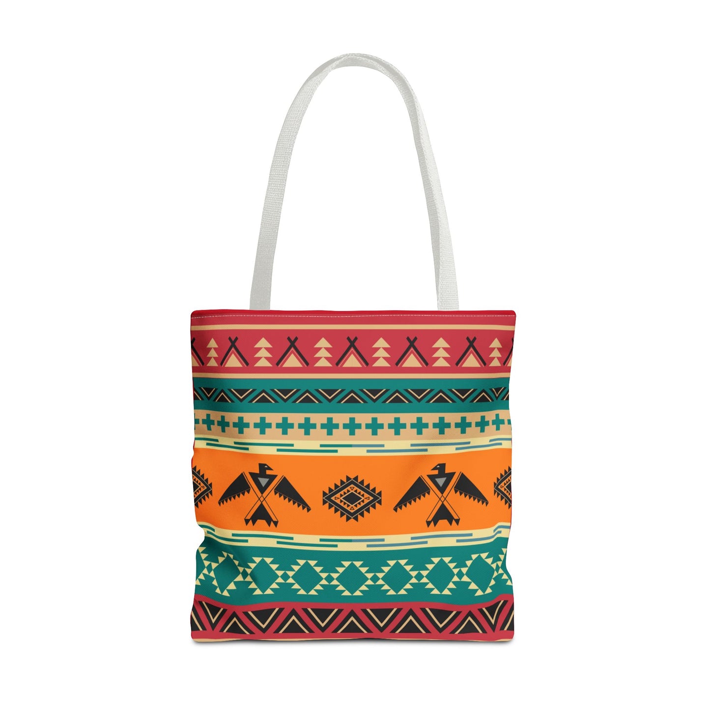 Southwestern Pattern Tote Bag - Native-Inspired Aztec Eagle Print