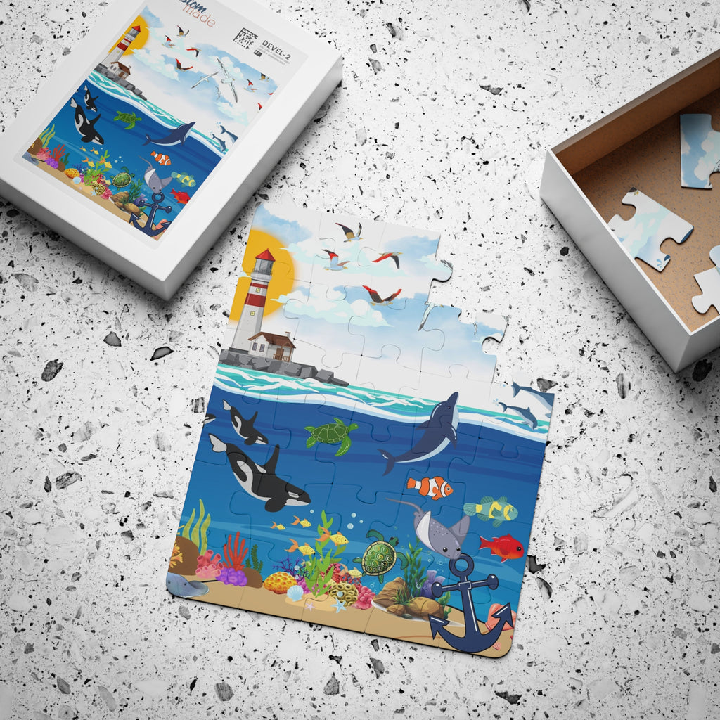 Ocean Adventure Kids' Puzzle - 30-Piece Jigsaw for Fun Learning Printify