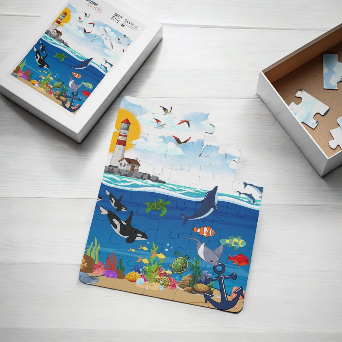 Ocean Adventure Kids' Puzzle - 30-Piece Jigsaw for Fun Learning Printify