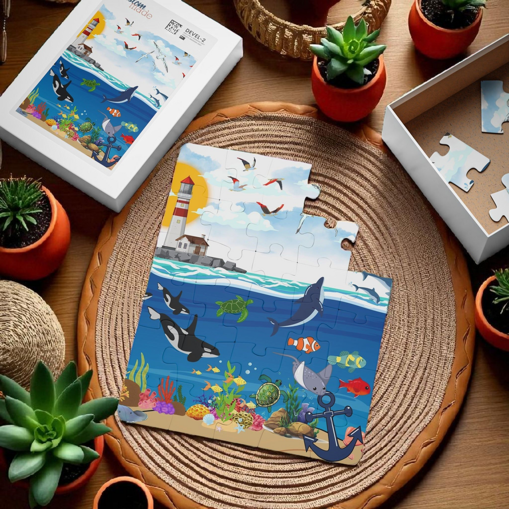 Ocean Adventure Kids' Puzzle - 30-Piece Jigsaw for Fun Learning Printify