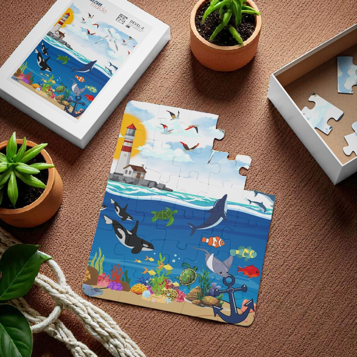 Ocean Adventure Kids' Puzzle - 30-Piece Jigsaw for Fun Learning Printify