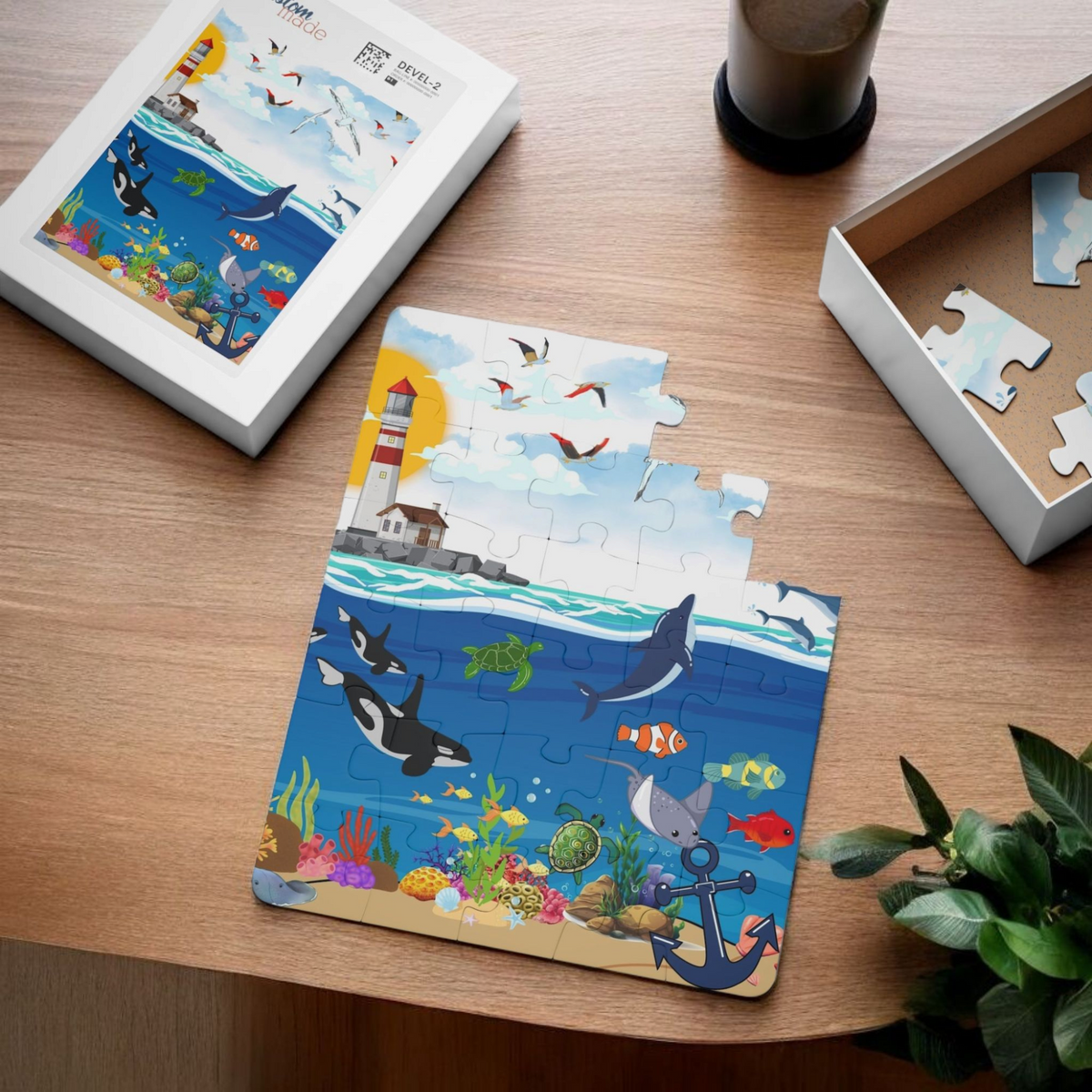 Ocean Adventure Kids' Puzzle - 30-Piece Jigsaw for Fun Learning Printify