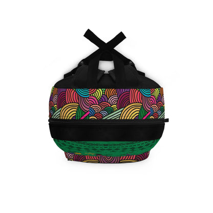 Unique Tribal Dance Backpack, Ethnic Music Festival Bag, Boho Rucksack, Aztec Design