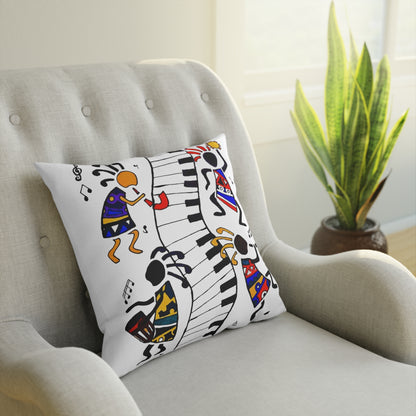 Musical Vibrations Cushion - Colorful Art for Home Decor