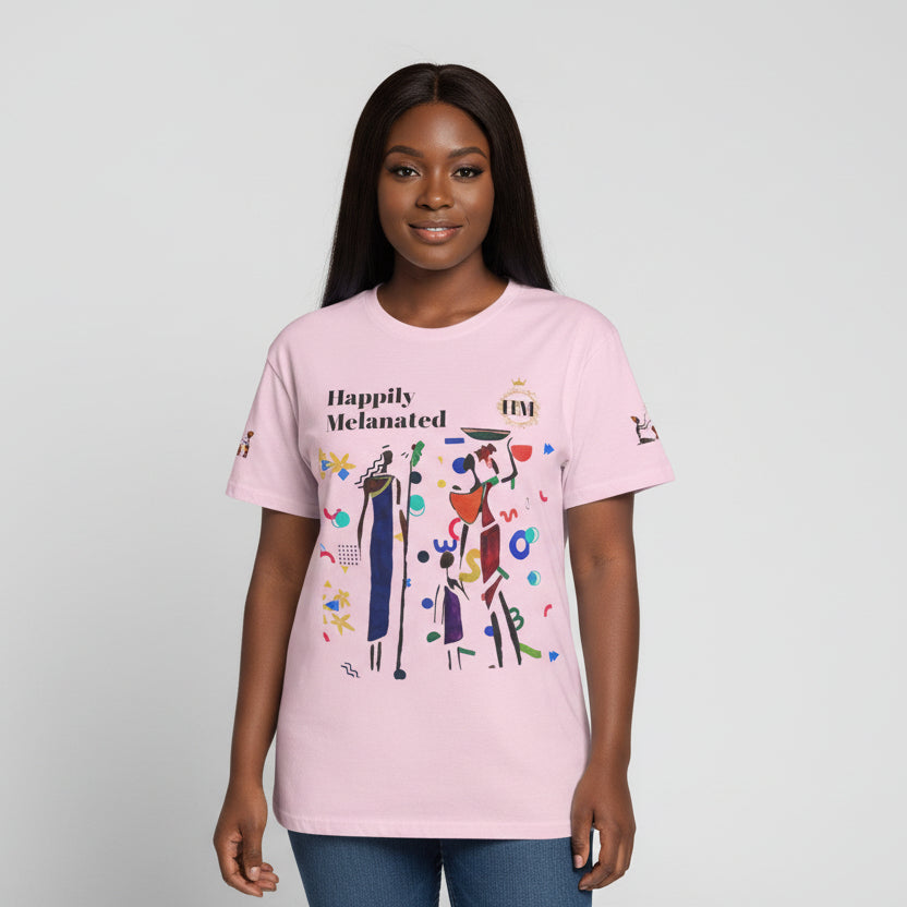 Ethnic Family Doodle Unisex Tee, Handcrafted Tshirt, Unique Family Shirt, Cultural Graphic Teee Printify