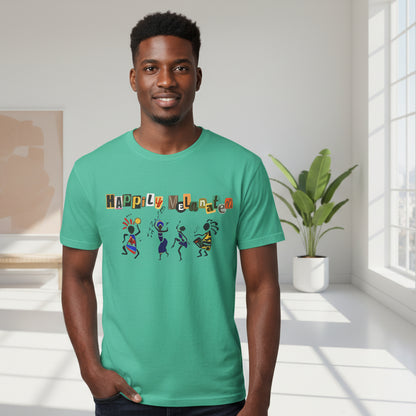 Handcrafted Afro Music Graphic Unisex T-shirt, Music Lover Tee, Ethnic Graphic Shirt