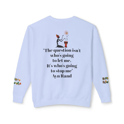 Afro Art Unisex Lightweight Crewneck Sweatshirt