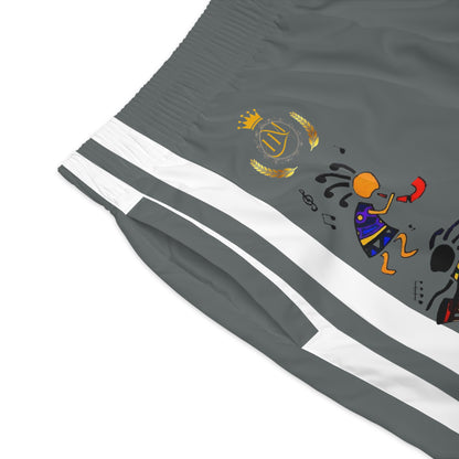 Ethnic Music Cartoon Men's Jogger Shorts - Happily Celebrating Heritage