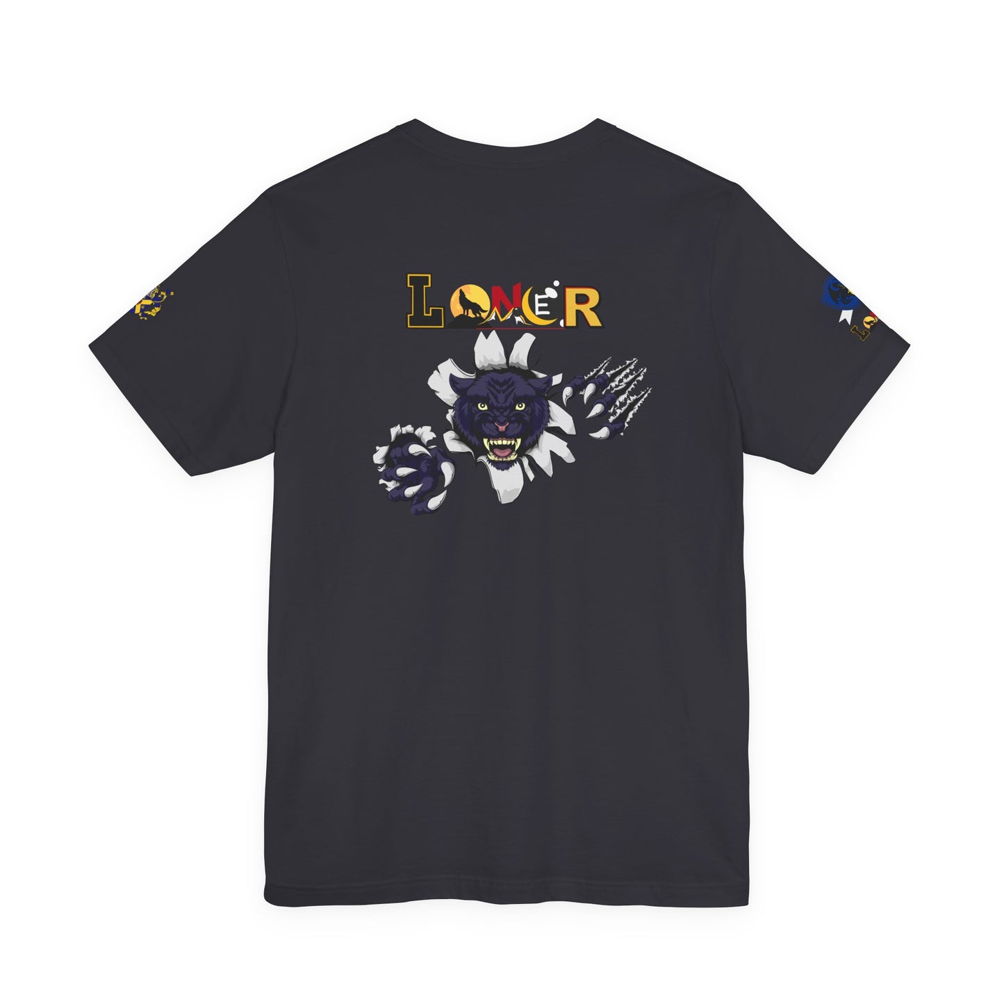 Panther Graphic Unisex Tee, Wild Animal Art Shirt, Jersey Wolf Design Top, Graphic Tee