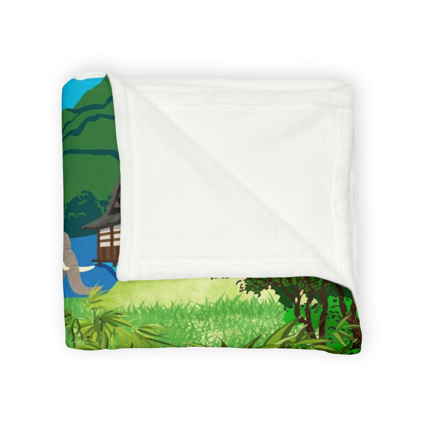 Cozy Panda-Themed Soft Polyester Blanket for Kids