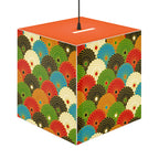 Japanese Fan Pattern Light Cube Lamp – Colorful Retro Geometric Table & Night Light Printify