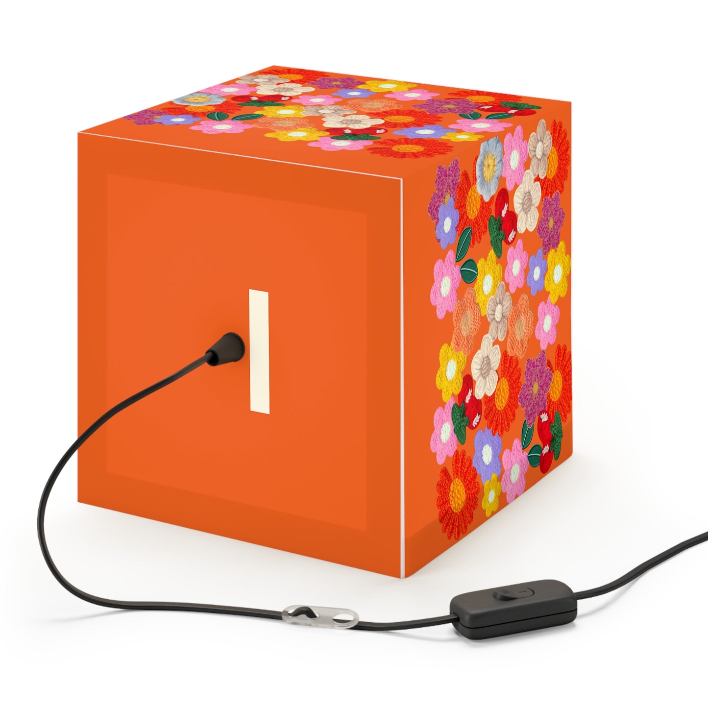 Floral Cube Lamp — Colorful Daisy Light Cube for Bedroom & Nursery