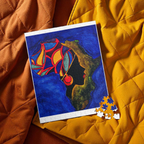 Artistic African Abstract Landscape Puzzle - Unique Design, Multiple Sizes Printify