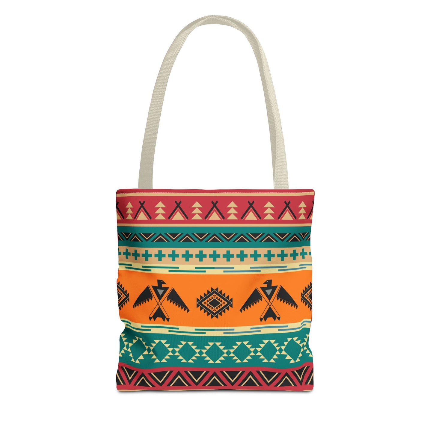 Southwestern Pattern Tote Bag - Native-Inspired Aztec Eagle Print