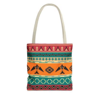 Southwestern Pattern Tote Bag - Native-Inspired Aztec Eagle Print