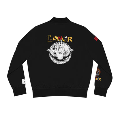 Gothic Bomber Jacket, Eye Art Women's Outerwear, Unique All Over Print Jacket