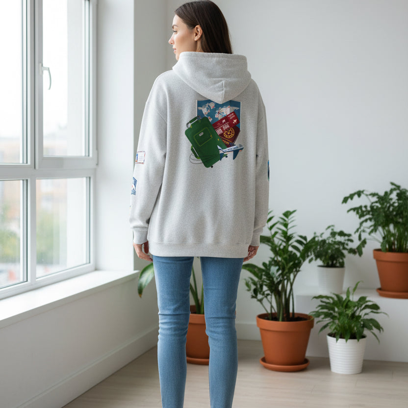 Vacation Mode Graphic Unisex Hoodie, Wanderlust Gift, Adventure Clothing, Travel Lover Pullover