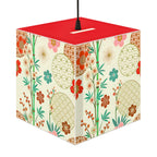 Japanese Floral Cube Lamp — Vintage Sakura Pattern Light Cube Printify