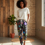 Graphic Monsters Joggers for Men & Women – Unisex Fit, Artistic Cartoon Print Printify
