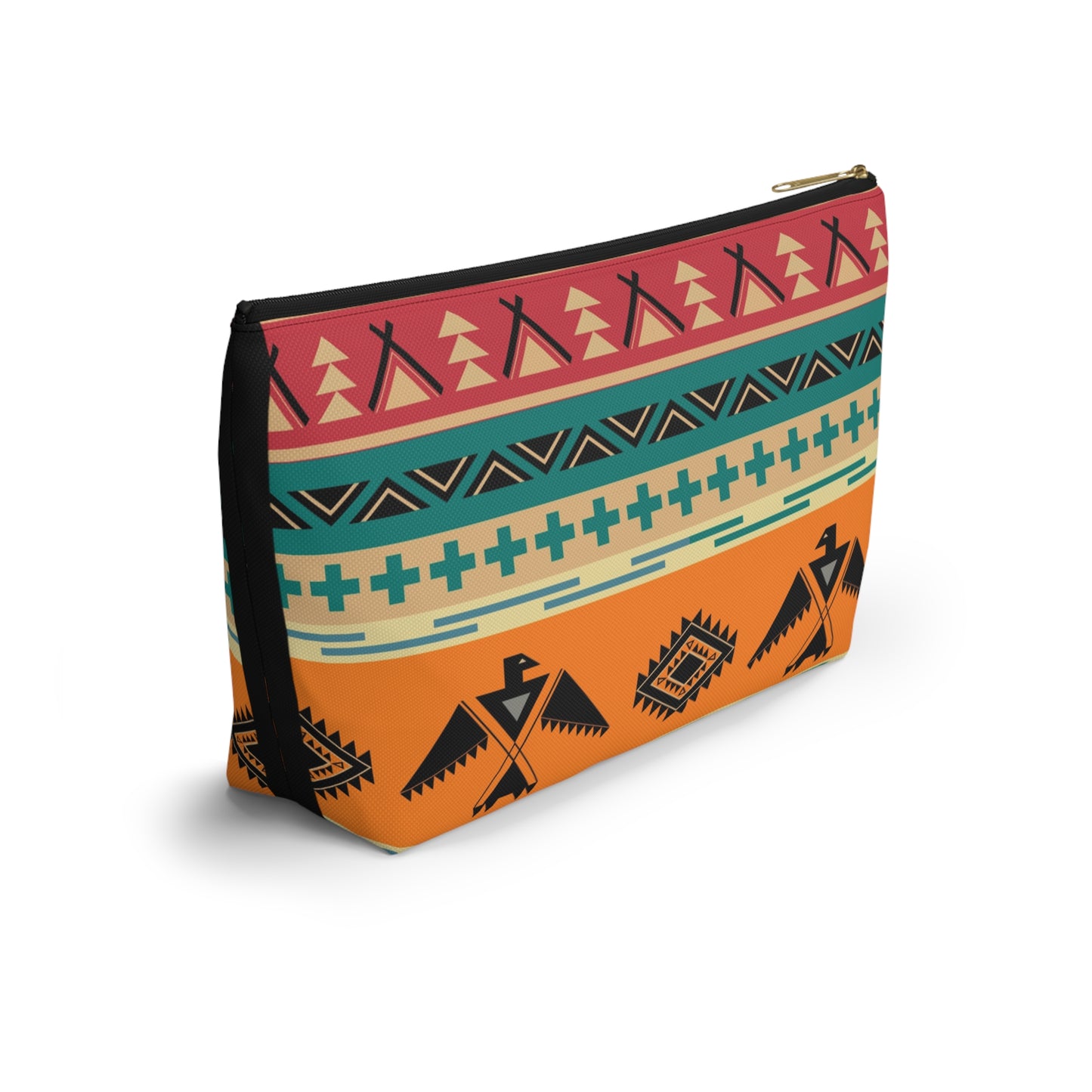 Southwestern Thunderbird Accessory Pouch — Tribal Pattern Makeup Bag