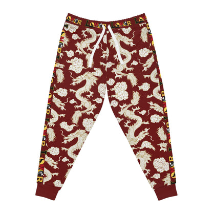 Dragon Print Athletic Joggers for Comfort & Style, Casual Wear, Workouts, Gifts for Sports Lovers, Cozy Lounge Pants Printify