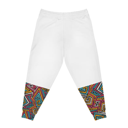 Afro Music Cartoon Art Athletic Joggers, Unisex Sweatpants, African Dance Jogging Pants