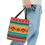 Southwestern Pattern Tote Bag - Native-Inspired Aztec Eagle Print Printify