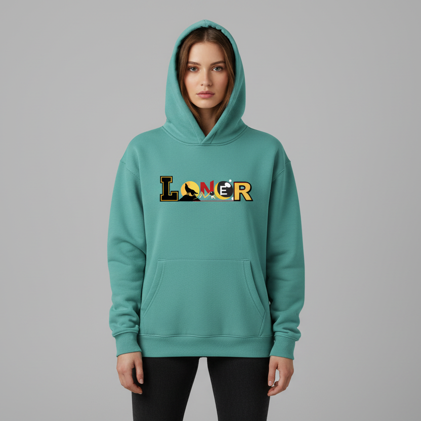Unisex Medieval Themed Oversize Fleeced Hoodie, Knights and Dragon Fans