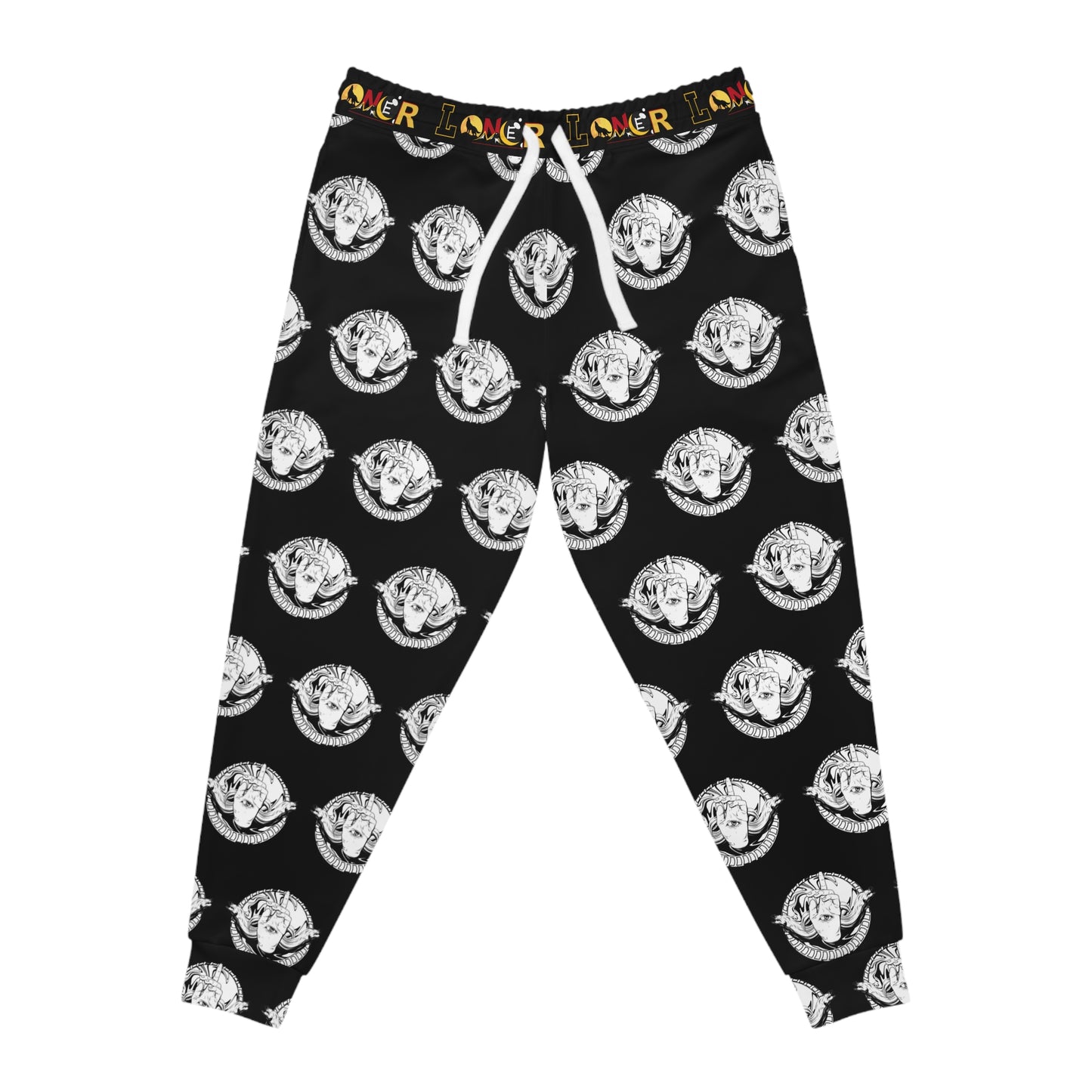 Funky Graphic Athletic Joggers, Unique Sweatpants for Workout, Casual Wear